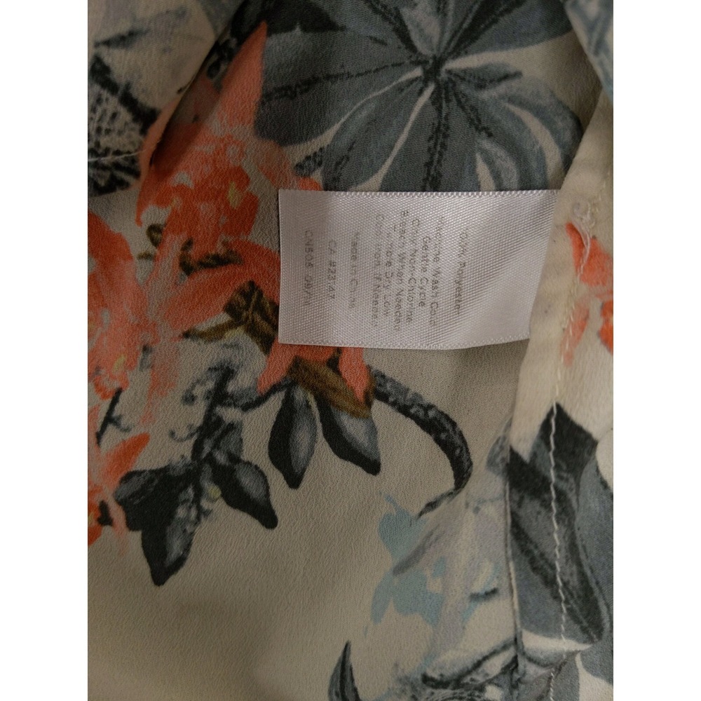 Talbots Nantucket Floral Button Down Shirt Long Sleeve Roll Tab SP - Picture 8 of 9
